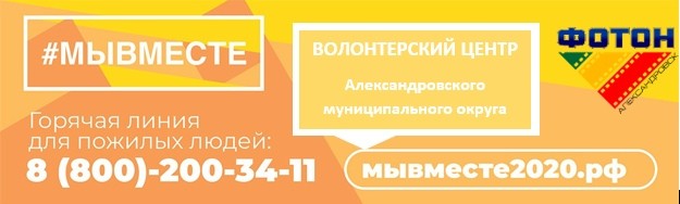 Информация о волонтерском центре в Александровском округе