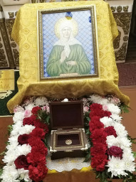 В храм Георгия Победоносца п. Яйва прибудет ковчег с мощами святой блаженной Матроны Московской