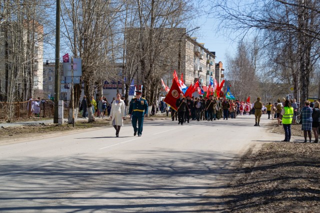 Митинг, посвящённый Великой Победе, и шествие «Бессмертного полка» в Александровске