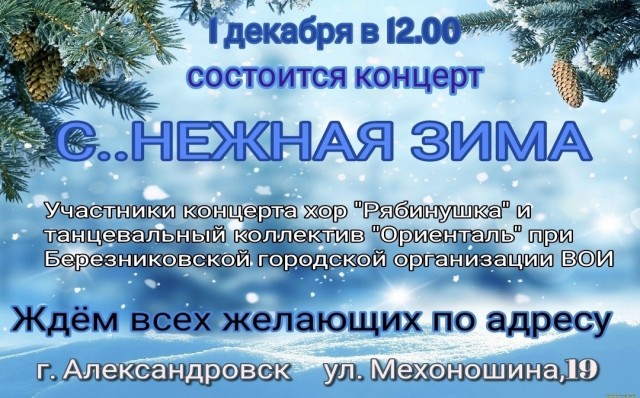 Концерт "С..нежная зима"