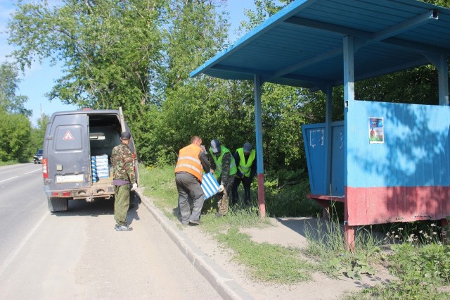 На территории АМО установили урны