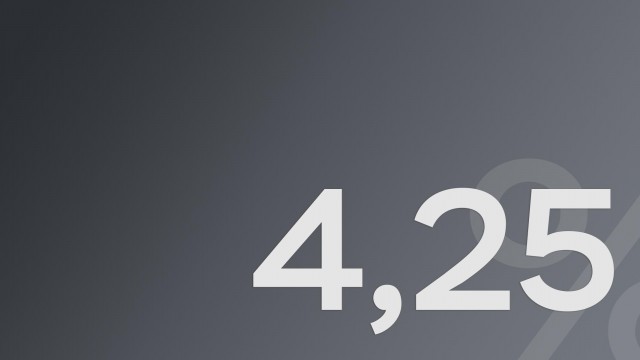 Ключевая ставка снижена до 4,25%